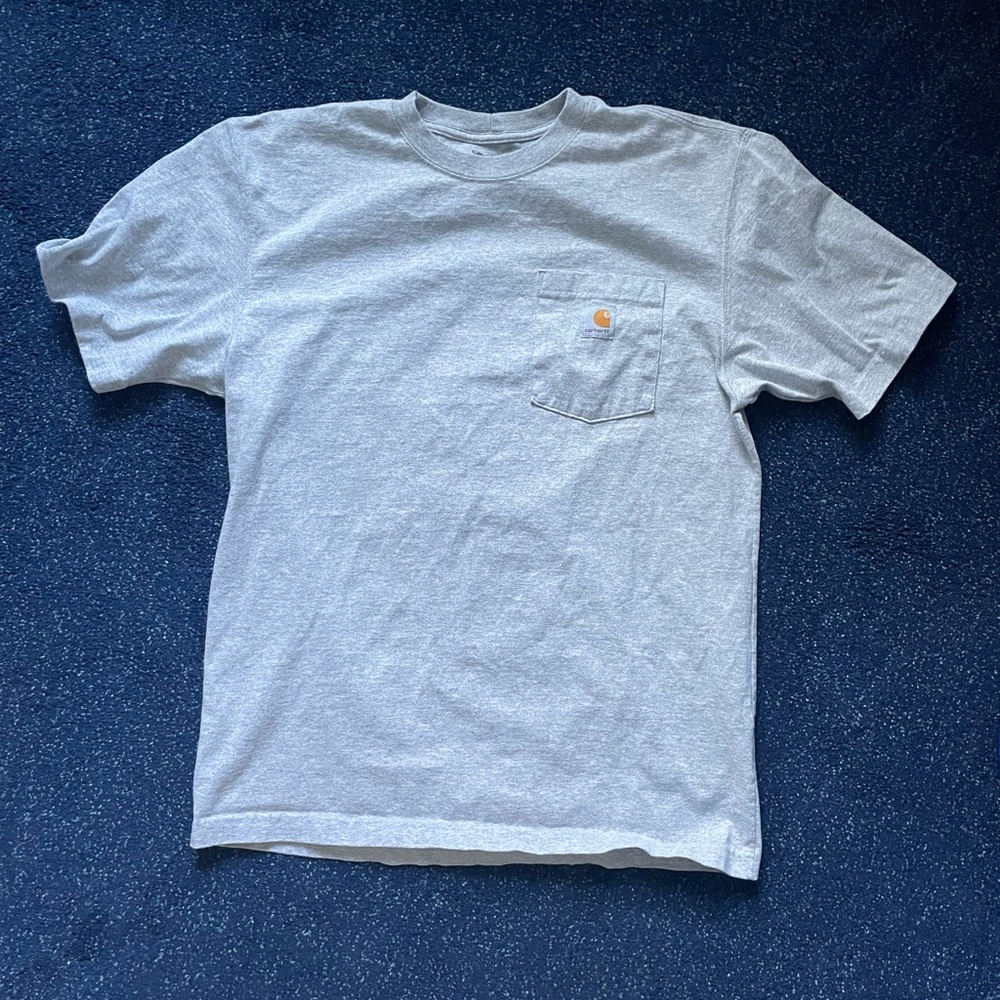 CARHARTT LARGE HEATHER GREY TEE SHIRT